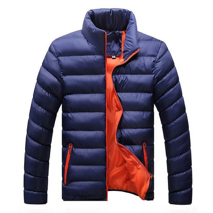 Winter Jacket Men  Fashion Stand Collar Male Parka Jacket Mens Solid Thick Jackets and Coats Man Winter Parkas M-6XL