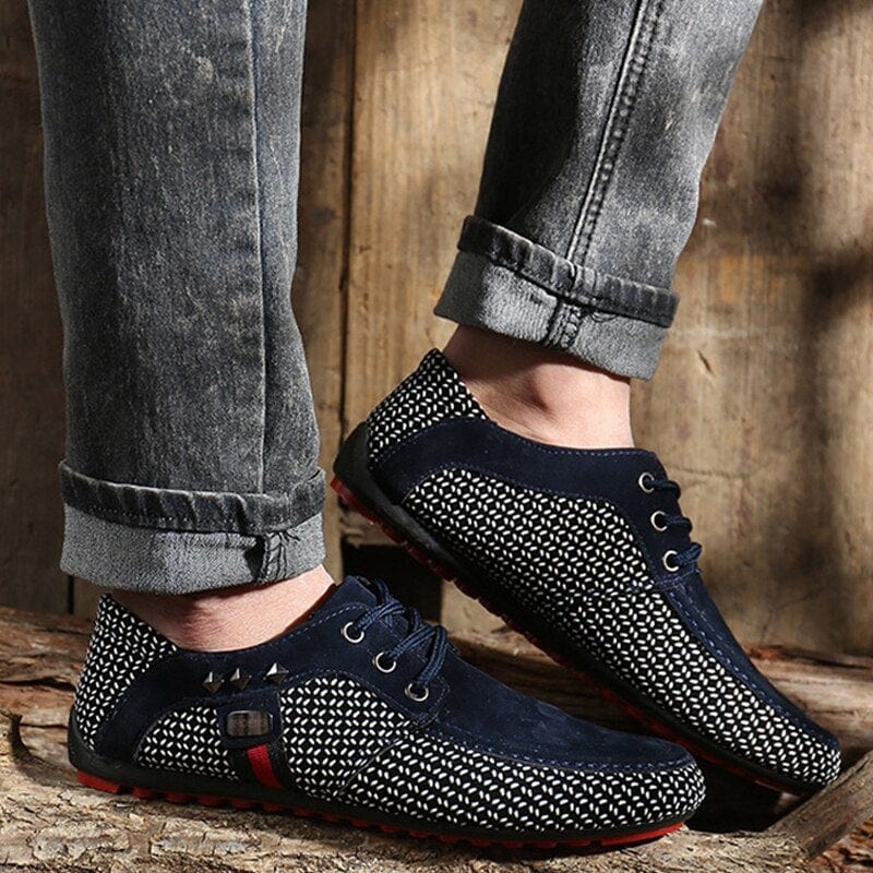 Spring Men Shoes Breathable Footwear Lace up Casual Shoes Men Light Soft Fashion Male Big Size 39-46 Walking Mans Footwear