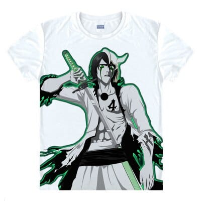 Anime Bleach Cosplay Aizen Sousuke Printed Short-Sleeve T-shirts Kurosaki Ichigo Tees Hitsugaya Toushirou Casual Breathable Tops