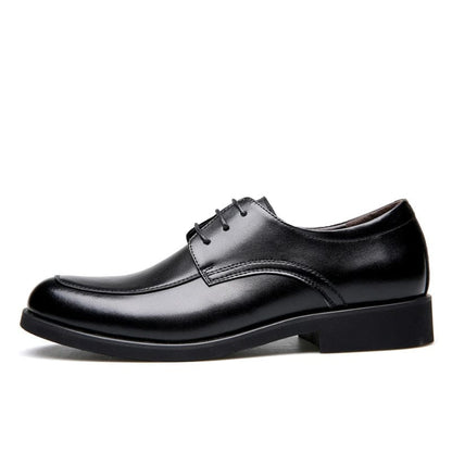 ROXDIA Genuine leather mens dress shoes formal business work male flats men's oxford shoes RXM063 size 39-44