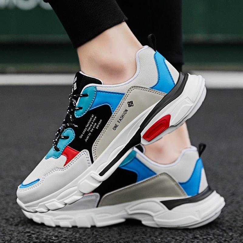 2019 New Fashion Mesh Men Comfortable Casual Shoes Male Lightweight Outdoor Flat Shoes Lac-Up Men Shoes Breathable Sneakers