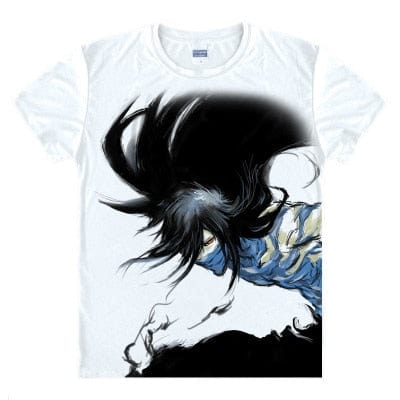 Anime Bleach Cosplay Aizen Sousuke Printed Short-Sleeve T-shirts Kurosaki Ichigo Tees Hitsugaya Toushirou Casual Breathable Tops