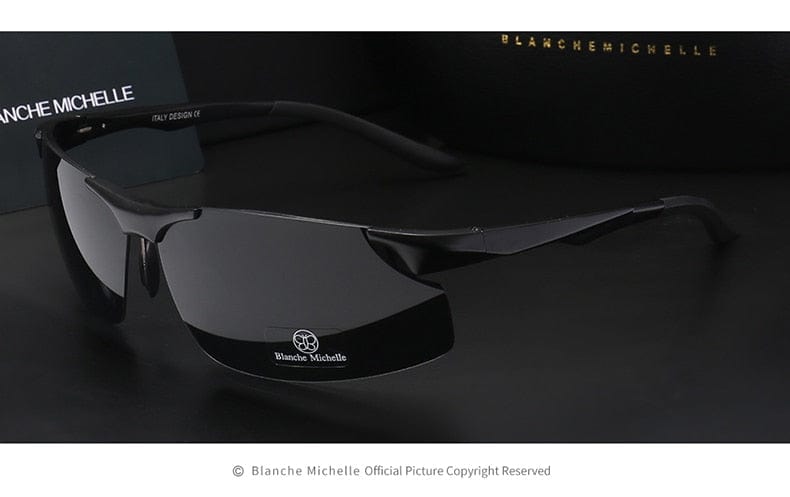 2022 Ochelari de soare din aluminiu, magneziu, pentru bărbați, sport polarizați, șofat, ochelari de vedere nocturnă, ochelari de soare, pescuit, UV400, ochelari de soare fără rame