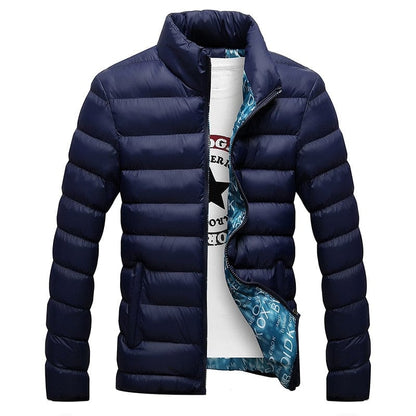 Winter Jacket Men  Fashion Stand Collar Male Parka Jacket Mens Solid Thick Jackets and Coats Man Winter Parkas M-6XL