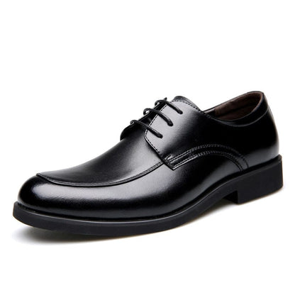 ROXDIA Genuine leather mens dress shoes formal business work male flats men's oxford shoes RXM063 size 39-44