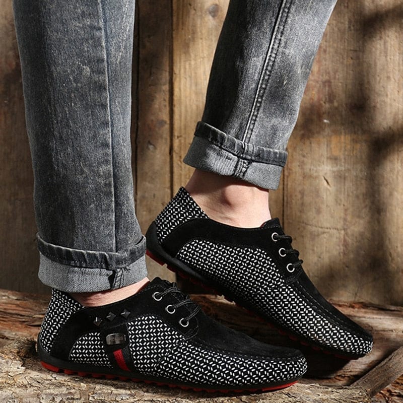 Spring Men Shoes Breathable Footwear Lace up Casual Shoes Men Light Soft Fashion Male Big Size 39-46 Walking Mans Footwear