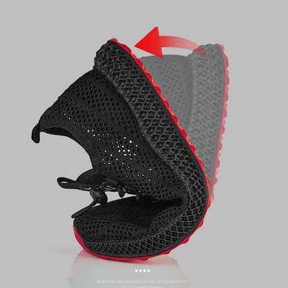 2019 New Mesh Men Casual Shoes Lace-up Men Shoes Lightweight Comfortable Breathable Walking Sneakers Rubber Soft Bottom Non Slip