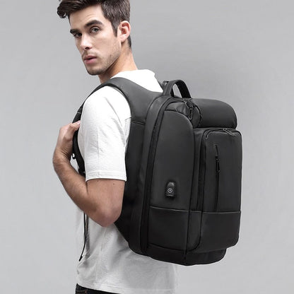 EURCOOL 17 Inch Laptop Backpack For Men Waterproof Functional with USB Charging Backpacks Male Business Men's Rucksack Mochila