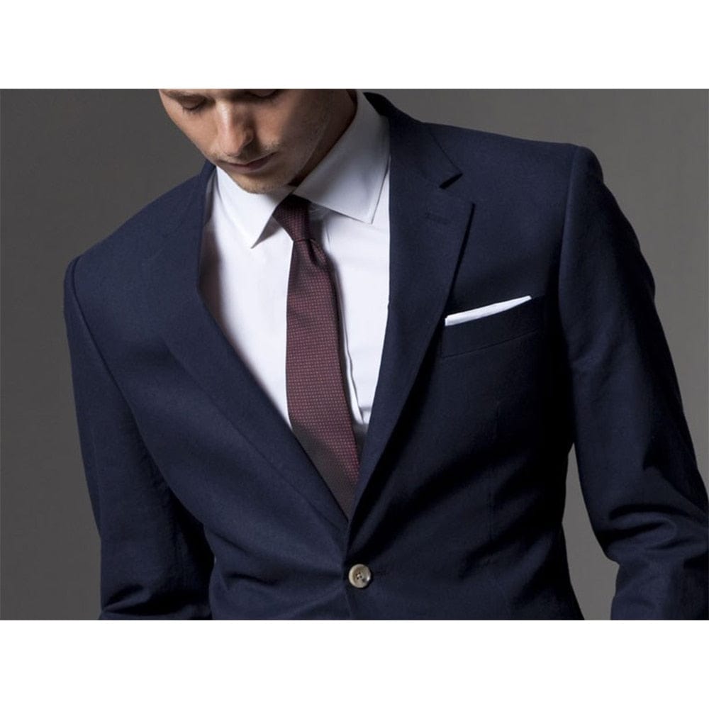 Costum pentru bărbați Tuxedo pentru bărbați Costume de nuntă la comandă pentru bărbați croit costume pentru bărbați bleumarin deschis cu pantaloni Costum Sur Mesure Homme