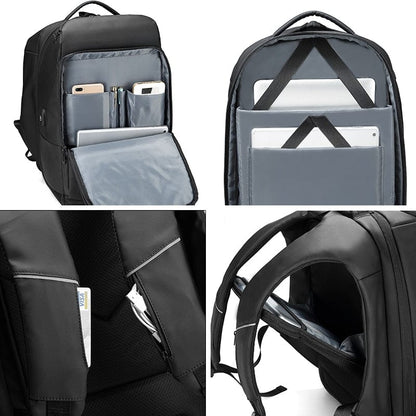 EURCOOL 17 Inch Laptop Backpack For Men Waterproof Functional with USB Charging Backpacks Male Business Men's Rucksack Mochila
