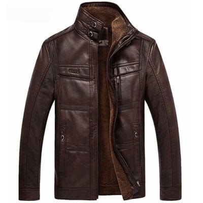 Mountainskin Leather Jacket Men Coats Brand High Quality PU Outerwear Men Business Winter Faux Fur Male Jacket Fleece EDA113