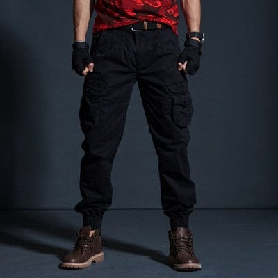 High Quality Khaki Casual Pants Men Military Tactical Joggers Camouflage Cargo Pants Multi-Pocket Fashions Black Army Trousers