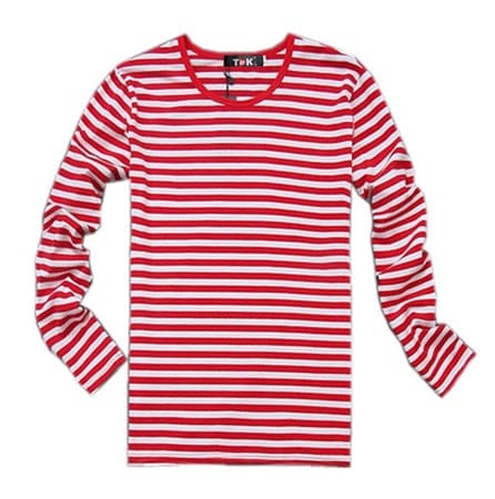 Navy style long-sleeve shirt men T-shirt o-neck stripe t shirt men shirt navy vintage basic 95% cotton shirt