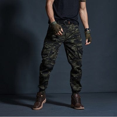 Pantaloni casual kaki de înaltă calitate Pantaloni de jogging tactici militari pentru bărbați Pantaloni cargo de camuflaj la modă cu buzunare multiple Pantaloni negri de armată