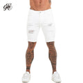 Mens Shorts Jeans Denim Shorts Black High Waist Ripped Summer Jeans Shorts For Men Brand Plus Size Casual Streetwear dk03