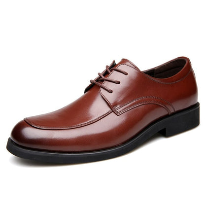 ROXDIA Genuine leather mens dress shoes formal business work male flats men's oxford shoes RXM063 size 39-44