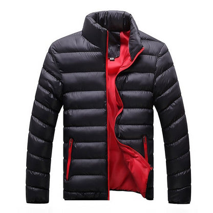 Winter Jacket Men  Fashion Stand Collar Male Parka Jacket Mens Solid Thick Jackets and Coats Man Winter Parkas M-6XL