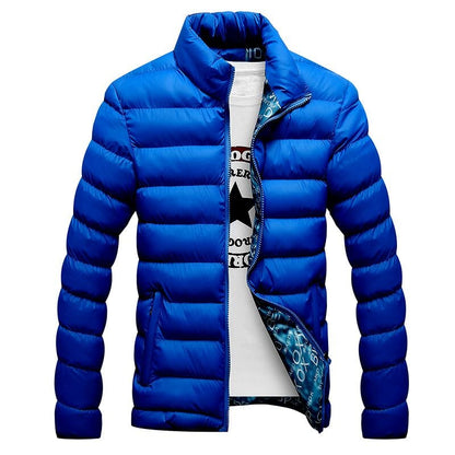 Winter Jacket Men  Fashion Stand Collar Male Parka Jacket Mens Solid Thick Jackets and Coats Man Winter Parkas M-6XL
