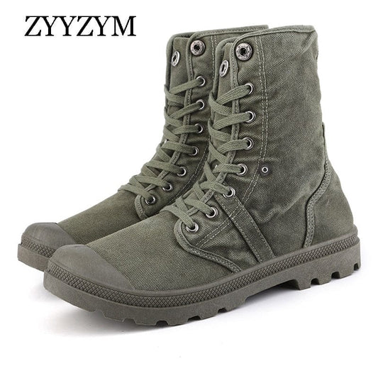 Men Shoes Casual Spring Autumn High help Style Denim Canvas Fashion Rubber Outdoors Shoes Men