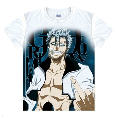 Anime Bleach Cosplay Aizen Sousuke Printed Short-Sleeve T-shirts Kurosaki Ichigo Tees Hitsugaya Toushirou Casual Breathable Tops