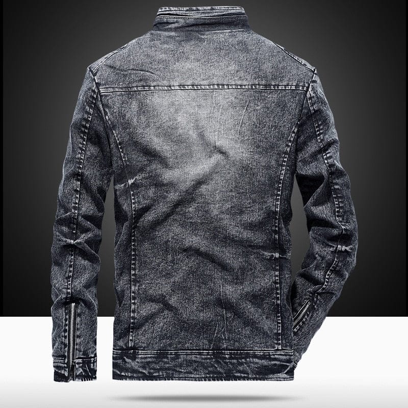Denim Jacket Men's Winter Plus Velvet Warm Jeans Coat  Fashion  Classic Retro Slim Denim Jacket Casual Denim Men Clothing S-3XL