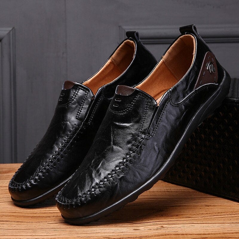 High Quality Genuine Leather Men Casual Shoes Soft Moccasins Men's Flats Fashion Brand men Loafers Breathable Driving Shoes