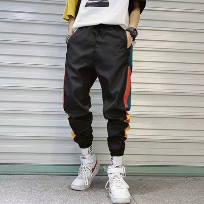 Pantalones Cargo informales para hombre, ropa de calle, Hip Hop, Harem, con cintura elástica, novedad de