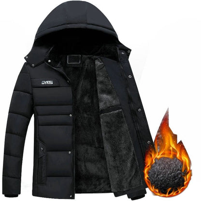 Parka Men Coats  Winter Jacket Men Thicken Hooded Waterproof Outwear Warm Coat Fathers' Clothing Casual Men's Overcoat