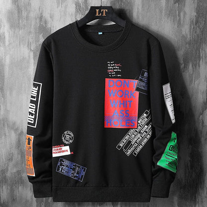 High Quality Autumn Spring Fashion Oversize Tshirt Men's Long Sleeve Casual O Neck T-Shirt For Man TOP TEES 6XL 7XL 8XL