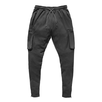 Joggers Men  Streetwear Trousers Multiple Zipper Pockets Muscle Mens Pants , Sweatpants Tracksuit 20CK19