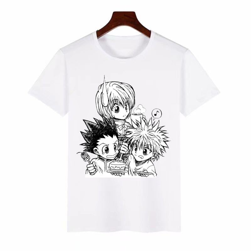 Tricou cu design pentru bărbați și femei Anime hunter x hunter GON FREECSS Tricou din țesătură cu sârmă de lapte