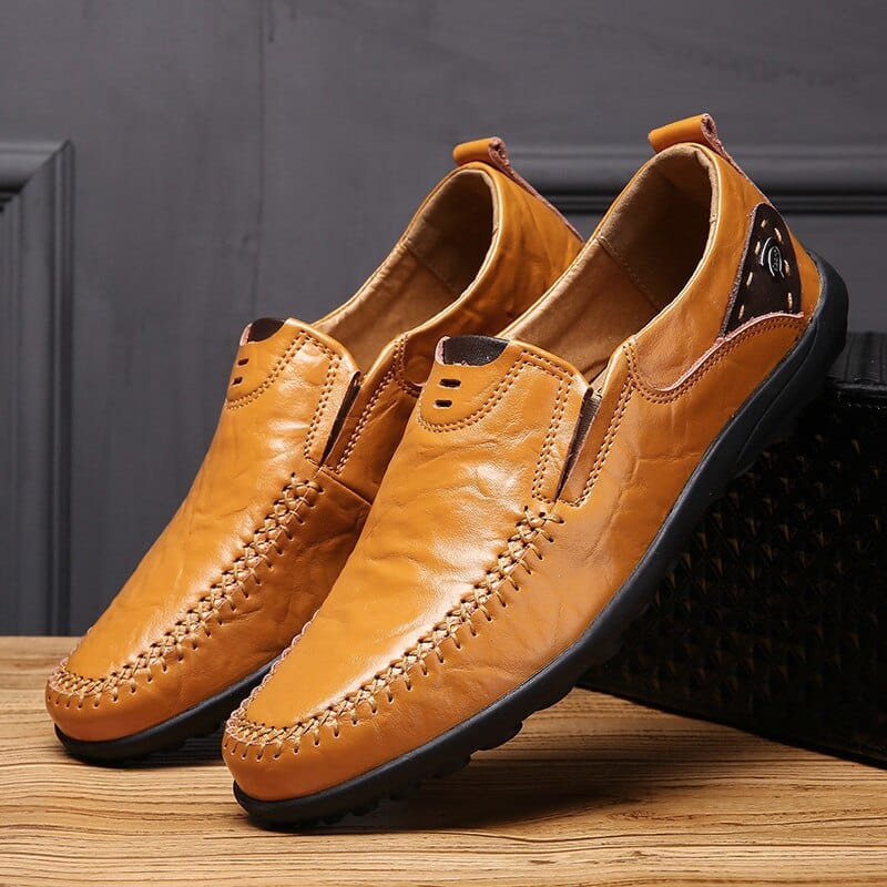 High Quality Genuine Leather Men Casual Shoes Soft Moccasins Men's Flats Fashion Brand men Loafers Breathable Driving Shoes