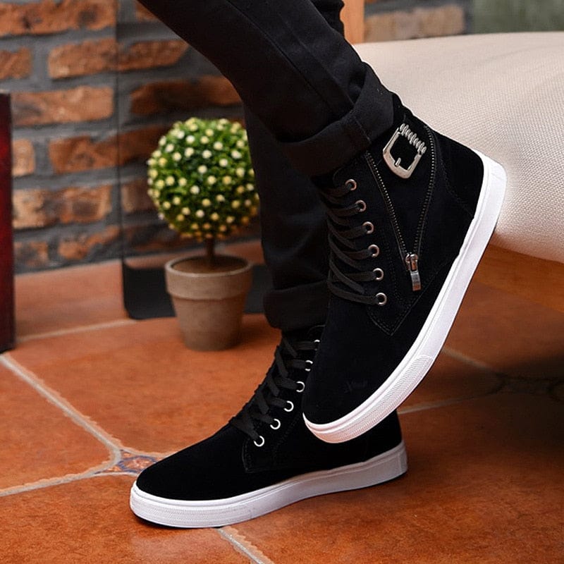 Men&#39;s Skateboarding Shoes 48 Casual High Top Walking Sneakers Sports Shoes Breathable Hip hop Shoes Street Shoes Chaussure Homme