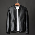 Leather Jacket Bomber Motorcycle Jacket Men Biker PU Baseball Jacket Plus Size 7XL  Fashion Causal Jaqueta Masculino J410