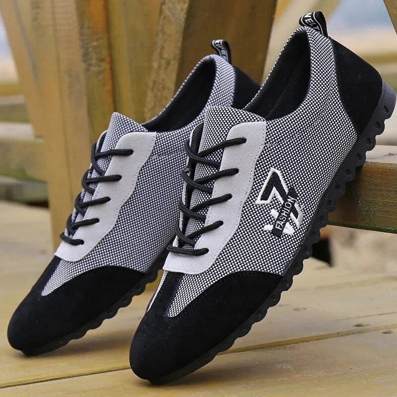 Men Casual Shoes New Arrival Breathable Mesh Flats Shoes Men Loafers Slip On Mens Driving Shoes Trainers Laceup Men's shoes