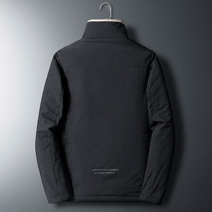 New Casual Padded Cotton Jacket Coat Men Plus Size Outerwear Windbreaker Lamb Wool Parka Oversize Warm Fleece Winter Jacket