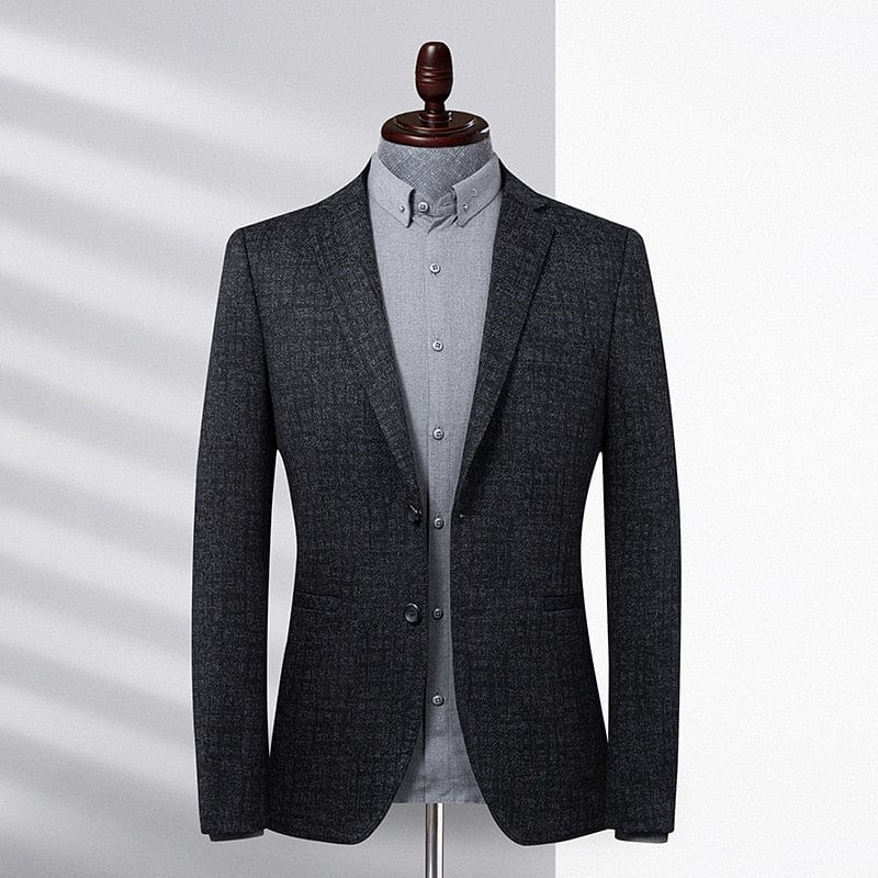 Top Grade New Designer Brand Casual Fashion Korean Jacket Regular Fit Blazer For Men Elegant Wedding Suit Coat Men&#39;s Clothes