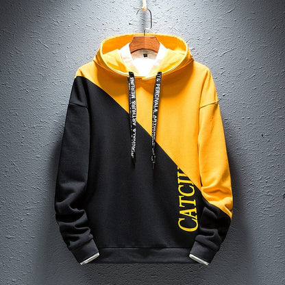 Single Road Mens Hoodies Men  Spring Hip Hop Japanese Streetwear Harajuku Sweatshirts Khaki Hoodie Men Sweatshirt Male