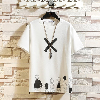 Short Sleeve T Shirt Men  Summer High Quality Tshirt Top Tees Classic Brand Fashion Clothes Plus Size M-5XL O NECK