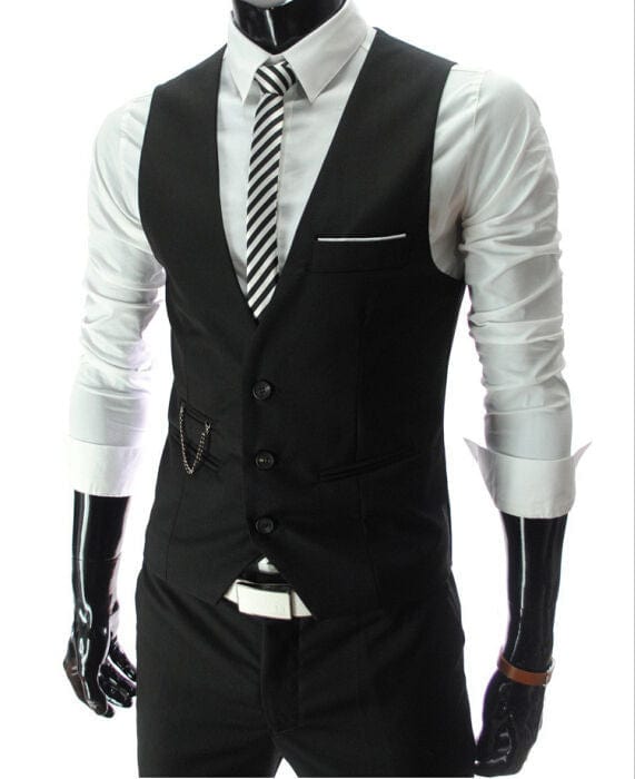 2022 New Arrival Dress Vests For Men Slim Fit Mens Suit Vest Male Waistcoat Gilet Homme Casual Sleeveless Formal Business Jacket