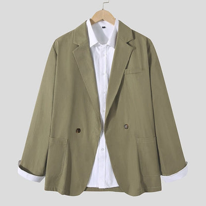 INCERUN Men Blazer Suit Shirt Coats Long Sleeve Casual Wear Fashoable Garment Top  Coat Suit Patch Pocket Suit Jackets S-5XL
