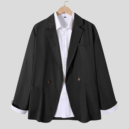INCERUN Men Blazer Suit Shirt Coats Long Sleeve Casual Wear Fashoable Garment Top  Coat Suit Patch Pocket Suit Jackets S-5XL