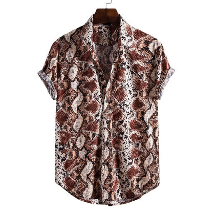 Men's Short Sleeve Male Shirts for Mens Social Luxury Man Designer Clothes Hawaiian  Fashionable Elegant Classic Fashion