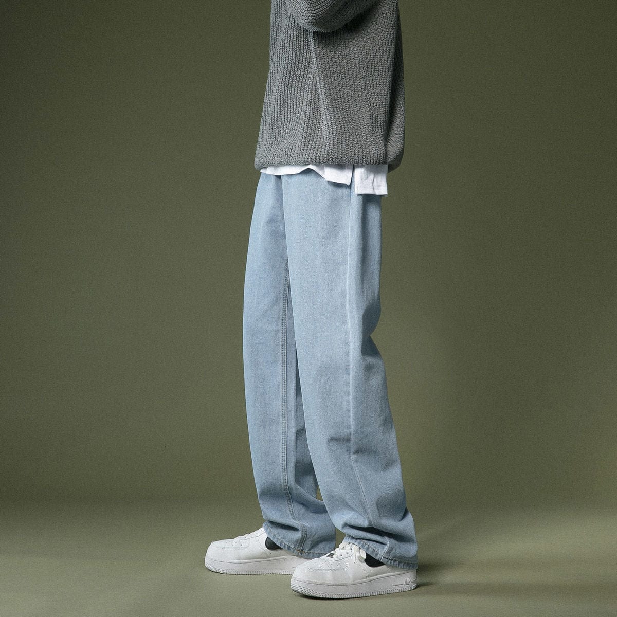 Blugi coreeni cu picioare largi, moda pentru bărbați, blugi casual retro, îmbrăcăminte de stradă, toamnă, pantaloni largi hip-hop, drepți, bărbați M-2XL
