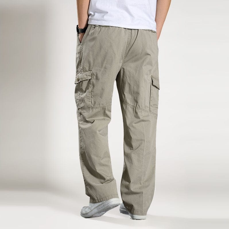 Pantaloni casual de marcă pantaloni cargo pentru bărbați pantaloni largi din bumbac pantaloni bărbați salopete cu mai multe buzunare Joggeri drepti Homme 6XL