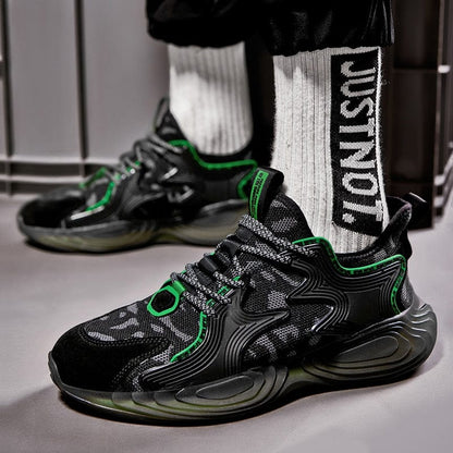 Trendy Men's Running Shoes Breathable Sneakers High Quality No-slip Jogging Shoes Outdoor Hard-wearing Comfortable Sports Shoes