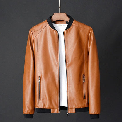 Leather Jacket Bomber Motorcycle Jacket Men Biker PU Baseball Jacket Plus Size 7XL  Fashion Causal Jaqueta Masculino J410
