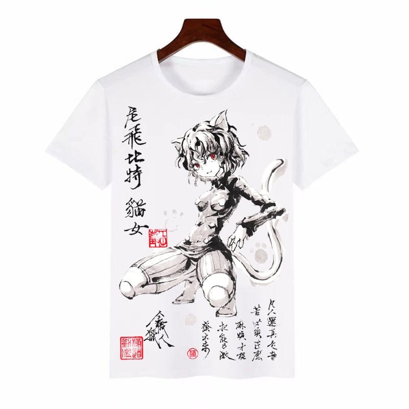 Tricou cu design pentru bărbați și femei Anime hunter x hunter GON FREECSS Tricou din țesătură cu sârmă de lapte