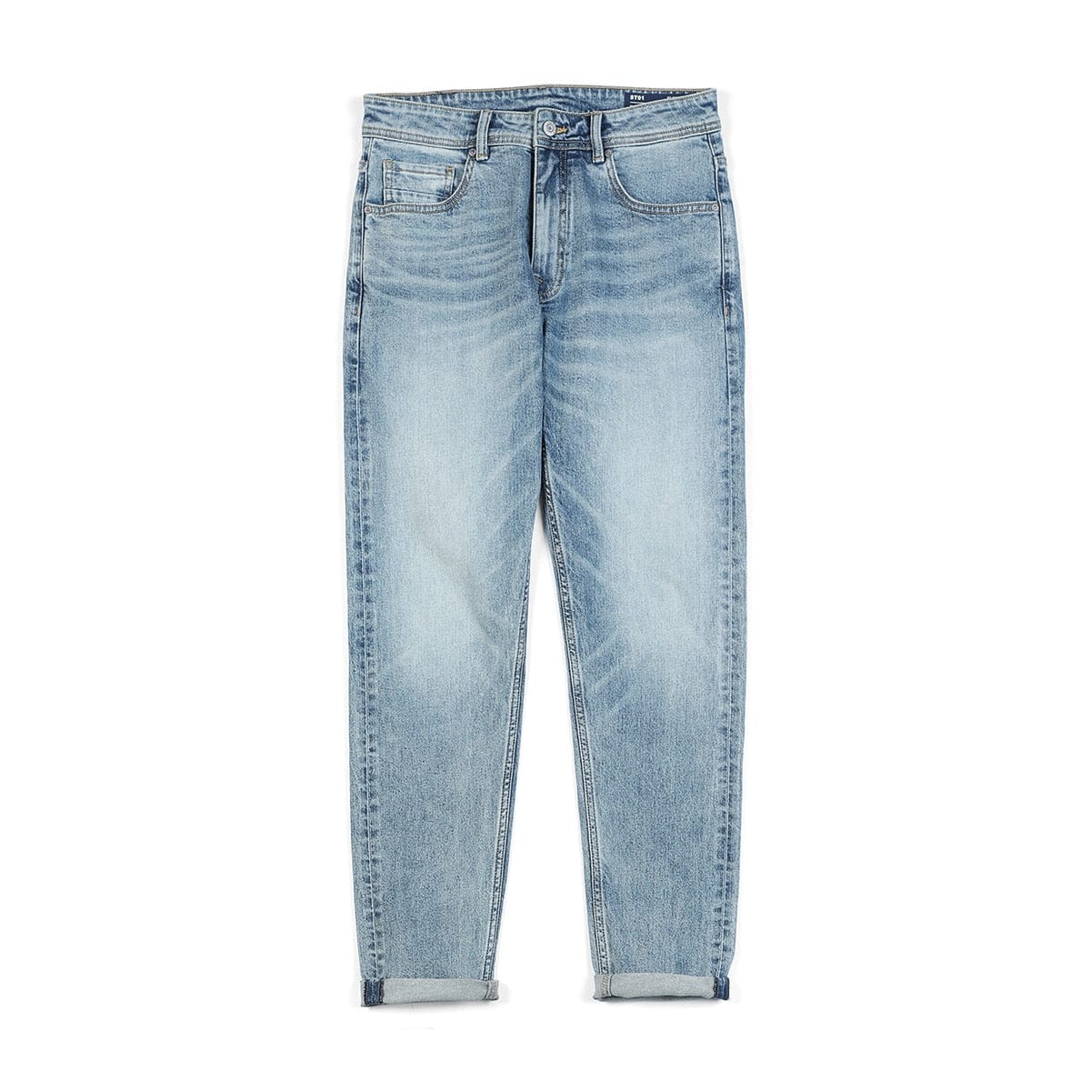 SIWMOOD  S Autumn New Environmental laser washed jeans men slim fit classical denim trousers high quality jean SJ170768