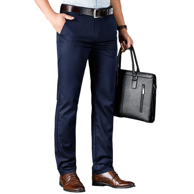 Spring summer new men's pants business high quality brand stretch straight pants men casual pants trousers men clothing